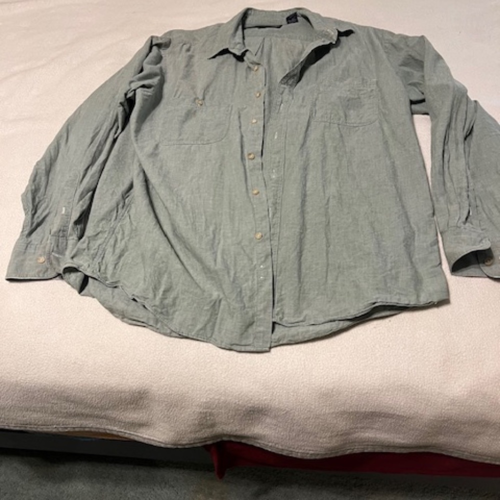Land's End Men's Large Cotton Shirt made in USA